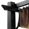 Pergola paviljoen 3 x 4 m met verstelbaar stoffen dak van aluminium, zonwering overkapping voor terras en tuin in grijs en bruin 8