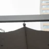 Pergola paviljoen terrasoverkapping met schuifdak, tuin, aluminium, antraciet+donkergrijs, 3x3x2,23m 9