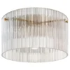 Plafondlamp, plafondverlichting met e27 fitting, ronde plafondverlichting voor slaapkamer woonkamer Ø32 x 16,5 cm, excl. gloeilamp transparant 1