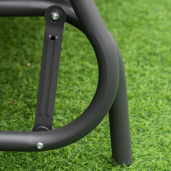 Polyrattan schommelbank 2 zits voor terras & tuin, loveseat met rugleuning, tuinschommel 70 x 120 x 84 cm 9