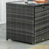 Polyrattan tuinmeubelen voor 4 personen, rattan eetgroep met sofa garnituur, weerbestendig, staal, grijs 10