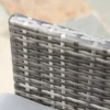 Polyrattan zitgroep voor 4 personen, eetgroep tuinset met kussens, grijs, weerbestendig & stijlvol voor tuin & terras 10