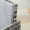 Polyrattan zitgroep voor 4 personen, eetgroep tuinset met kussens, grijs, weerbestendig & stijlvol voor tuin & terras 9