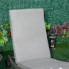 Polyrattan zonneligstoel tuinligstoel met kussen 5 traps verstelbaar s vorm tuinmeubilair metaal grijs 207 x 70 x 70 cm 10