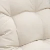 Polyrattan zonneligstoel tuinligstoel verstelbaar met kussen in natuur khaki 200x66x92cm voor tuin & terras 9