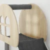 Pwahut klimmuur kat 7 delig katten klimmuur set met sisalpaal ladder, platform, krabpaal met krabplank, hol, kattenmeubels voor katten tot 5 kg, grijs+eik 10