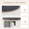 Pwahut klimmuur kat 7 delig katten klimmuur set met sisalpaal ladder, platform, krabpaal met krabplank, hol, kattenmeubels voor katten tot 5 kg, grijs+eik 7