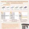 Pwahut klimmuur kat 7 delig katten klimmuur set met sisalpaal ladder, platform, krabpaal met krabplank, hol, kattenmeubels voor katten tot 5 kg, grijs+eik 9