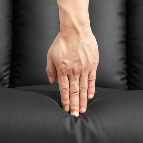 Relaxstoel elektrisch tv stoel met opsta hulp, ligfunctie, massagestoel met voetsteun, zijvak, afstandsbediening, voor woonkamer, tot 150 kg, kunstleer, zwart 9