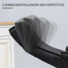 Relaxstoel met ligfunctie tv stoel ligstoel draaibaar tot 150 kg, kunstleer zwart, inclusief ottomaanse voor optimaal comfort 6