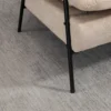 Relaxstoel met voetenbank stoel met verstelbare rugleuning, ligfunctie, kussen, moderne loungestoel gestoffeerde stoel met koord uiterlijk voor woonkamer tot 180 kg belastbaar, beige 10