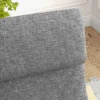 Relaxstoel ruststoel met hoofdkussen schommelstoel eetkamerstoel linnenlook donkergrijs berkenhout 66,5x80x99cm voor woonkamer 9