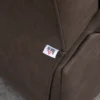 Relaxstoel, tv stoel met ligfunctie, tv stoel met gevoerd voetgedeelte ligstoel, ruststoel met microvezelbekleding in lederlook, tot 150 kg belastbaar voor woonkamer, bruin 10