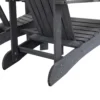 Set van 2 terrasstoelen met tafel en parasolgat, ergonomisch, sparrenhout, belastbaar tot 120 kg, l170 x b87 x h92 cm, donkergrijs 9