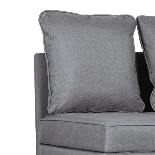 Slaapstoel 3 in 1 uitschuifbare slaapbank met bedfunctie 2 zits sofa met verstelbare rugleuning, zijtas, kussen, wielen, tot 300 kg, voor kleine ruimte donkergrijs 10