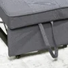 Slaapstoel 3 in 1 uitschuifbare slaapbank met bedfunctie 2 zits sofa met verstelbare rugleuning, zijtas, kussen, wielen, tot 300 kg, voor kleine ruimte donkergrijs 9