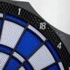 Sportnow elektronisch dartbord met 12 dartpijlen en reservepunten, dartautomaat met lcd scherm voor 8 spelers 9