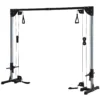 Sportnow kabeltrekkrachtstation voor thuis, stapelgewichten tot 50kg belasting per kant, kabeltrekstation met handvatten, vrijstaande kabeltoren kabeltrektoren voor oefeningen homegym 245 x 207 cm 1