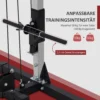 Sportnow kabeltrekkrachtstation voor thuis, stapelgewichten tot 50kg belasting per kant, kabeltrekstation met handvatten, vrijstaande kabeltoren kabeltrektoren voor oefeningen homegym 245 x 207 cm 6