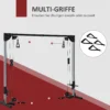 Sportnow kabeltrekkrachtstation voor thuis, stapelgewichten tot 50kg belasting per kant, kabeltrekstation met handvatten, vrijstaande kabeltoren kabeltrektoren voor oefeningen homegym 245 x 207 cm 7