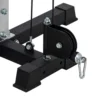 Sportnow kabeltrekkrachtstation voor thuis, stapelgewichten tot 50kg belasting per kant, kabeltrekstation met handvatten, vrijstaande kabeltoren kabeltrektoren voor oefeningen homegym 245 x 207 cm 9