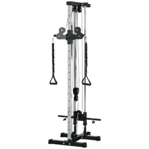 Sportnow krachtstation in hoogte verstelbaar 25 165 cm met dual pulley systemen adapters multifunctioneel trainingsapparaat max. 120 kg, voor thuis training 62 x 60 x 200 cm zwart 1