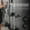Sportnow krachtstation in hoogte verstelbaar 25 165 cm met dual pulley systemen adapters multifunctioneel trainingsapparaat max. 120 kg, voor thuis training 62 x 60 x 200 cm zwart 5