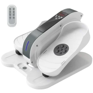 Sportnow mini elliptische trainer onder het bureau mini crosstrainer voor thuis elliptische been trainer met 10 traps snelheid, lcd monitor, afstandsbediening, voor kantoor, senioren 1