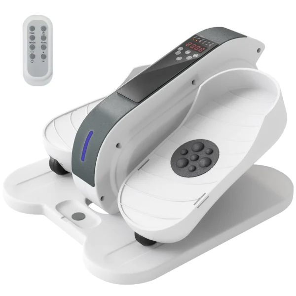 Sportnow mini elliptische trainer onder het bureau mini crosstrainer voor thuis elliptische been trainer met 10 traps snelheid, lcd monitor, afstandsbediening, voor kantoor, senioren 1