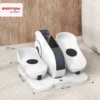Sportnow mini elliptische trainer onder het bureau mini crosstrainer voor thuis elliptische been trainer met 10 traps snelheid, lcd monitor, afstandsbediening, voor kantoor, senioren 4