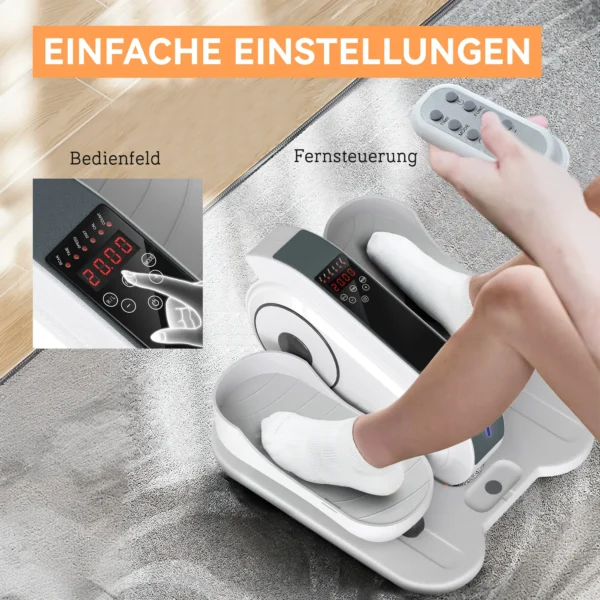 Sportnow mini elliptische trainer onder het bureau mini crosstrainer voor thuis elliptische been trainer met 10 traps snelheid, lcd monitor, afstandsbediening, voor kantoor, senioren 6