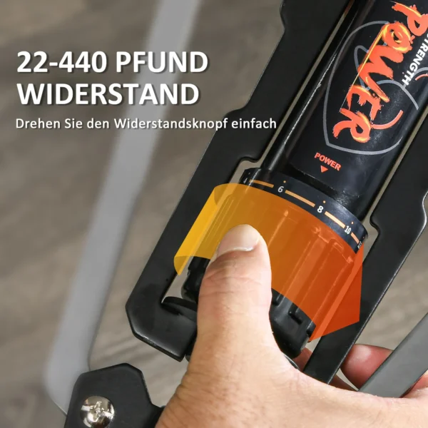 Sportnow power twister 10 200kg armtrainer verstelbare hydraulische armtrainingsapparaat onderarm training trainingsapparaat voor borst schouder krachttraining mannen en vrouwen 5