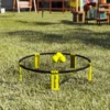 Sportnow roundnet set spieleset met spelnet 3 ballen draagtas ballpomp spikeball set voor tuin strand park binnen 10