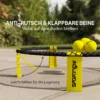 Sportnow roundnet set spieleset met spelnet 3 ballen draagtas ballpomp spikeball set voor tuin strand park binnen 5