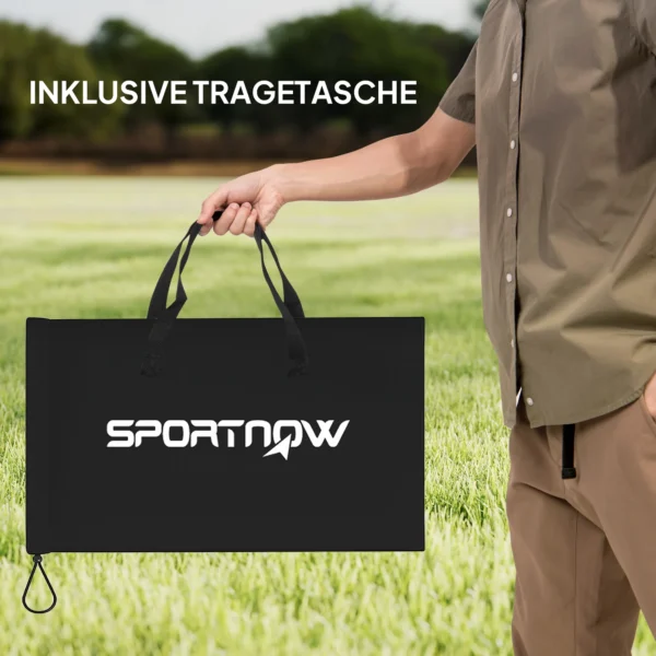 Sportnow roundnet set spieleset met spelnet 3 ballen draagtas ballpomp spikeball set voor tuin strand park binnen 8