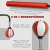Sportnow staande bokszak 140 205cm in hoogte verstelbaar met 2 speedballen reflexstang zuignap basis voor volwassenen 5