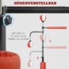 Sportnow staande bokszak 140 205cm in hoogte verstelbaar met 2 speedballen reflexstang zuignap basis voor volwassenen 6