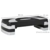 Stepbord aerobic stepper hoogte verstelbaar 10/15/20 cm fitness thuis trainer tot 150 kg 80x31 cm 4