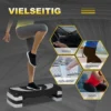 Stepbord aerobic stepper hoogte verstelbaar 10/15/20 cm fitness thuis trainer tot 150 kg 80x31 cm 6