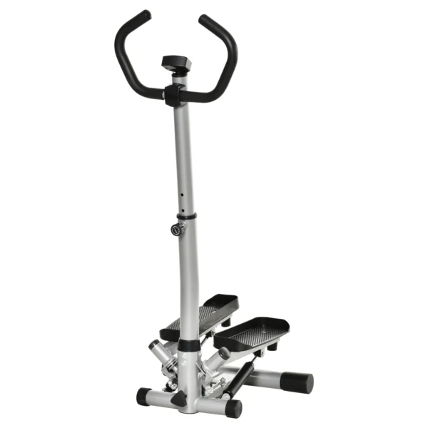 Stepper thuis trainer fitnessapparaat met handvat voor been en biltraining, lcd scherm, verstelbare snelheid 1