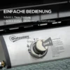 Tafelbarbecue gasbarbecue bbq met 2 branders, tafelgasbarbecue met slang, roestvrij staal & metaal, anti aanbak grillplaat, ideaal voor kamperen 6