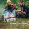 Tafelbarbecue gasbarbecue bbq met 2 branders, tafelgasbarbecue met slang, roestvrij staal & metaal, anti aanbak grillplaat, ideaal voor kamperen 7
