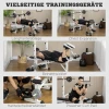 Trainingsbank haltersbank met beenpers halterrek armsteun voor effectieve gewichtstraining zwart wit 5
