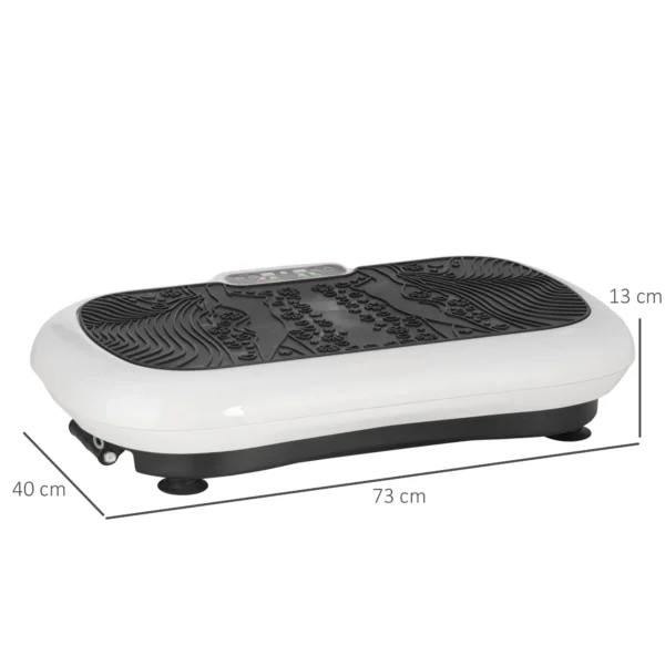 Trilplaat fitnessapparaat met 2 fitnessbanden, 99 trilniveaus tot 120 kg, voor effectieve volledige lichaamstraining 200w 4