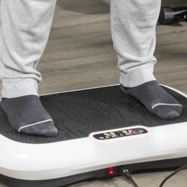 Trilplaat fitnessapparaat met 2 fitnessbanden, 99 trilniveaus tot 120 kg, voor effectieve volledige lichaamstraining 200w 9