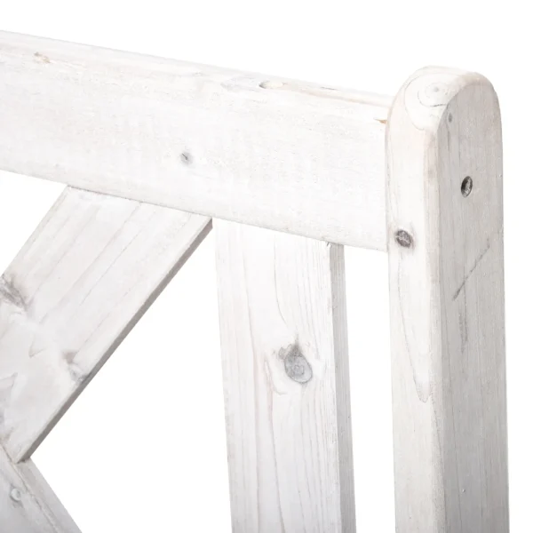 Tuinbank 2 zits met opbergruimte van dennenhout 115 x 61 x 85 cm, hoge rugleuning & armleuning, weerbestendig voor tuin balkon hof 9