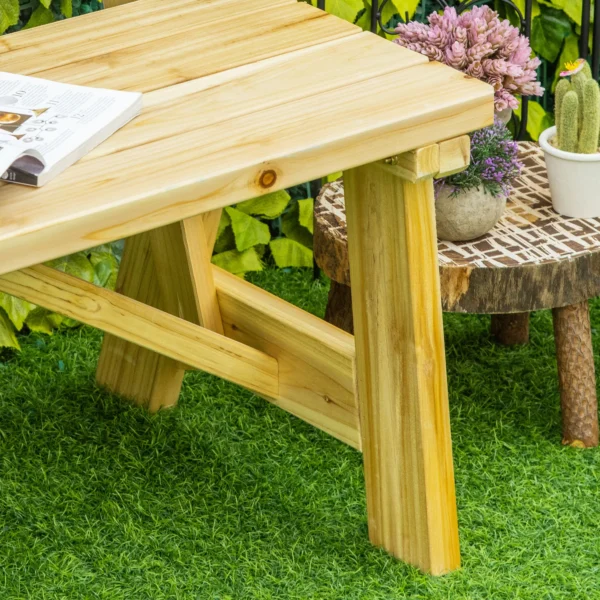 Tuinbank 2 zits parkbank van hout tot 220 kg, terrasbank met rugleuning, massief hout 116 x 56 x 80 cm, robuuste tuinmeubelen 9