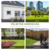 Tuinbank metaal weerbestendig 2 zits tot 220 kg belastbaar parkbank met rugleuning 113 cm x 58 cm x 98 cm zwart 7