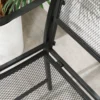 Tuinbank metaal weerbestendig 2 zits tot 220 kg belastbaar parkbank met rugleuning 113 cm x 58 cm x 98 cm zwart 8