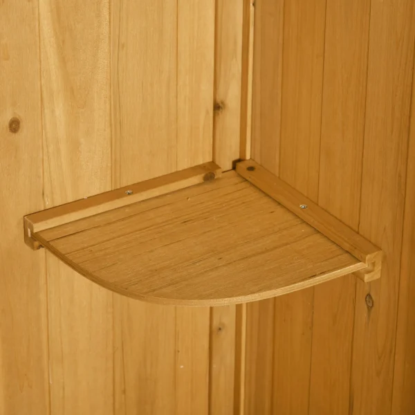 Tuinkast tuinhuis gereedschapshuis gereedschapsschuur met planken asfaltdak venster hout geel+groen 77 x 54,2 x 179 cm 9